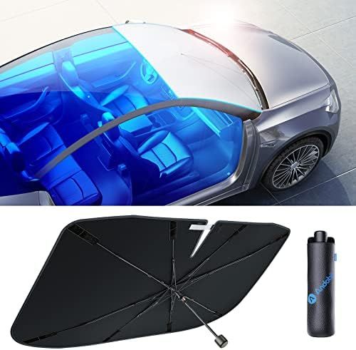 Amazon.com: andobil Windshield Sun Shade Car, [Newest Ice Crystal Nano Cold Reflector] Protect Ca... | Amazon (US)