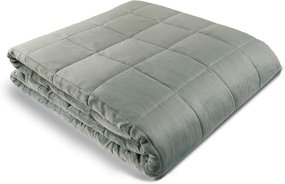 Weighted Blanket - 48" X 72" - 15-lbs - No Cover Required - Fits Full/Twin Size Bed - for 130-180... | Amazon (US)
