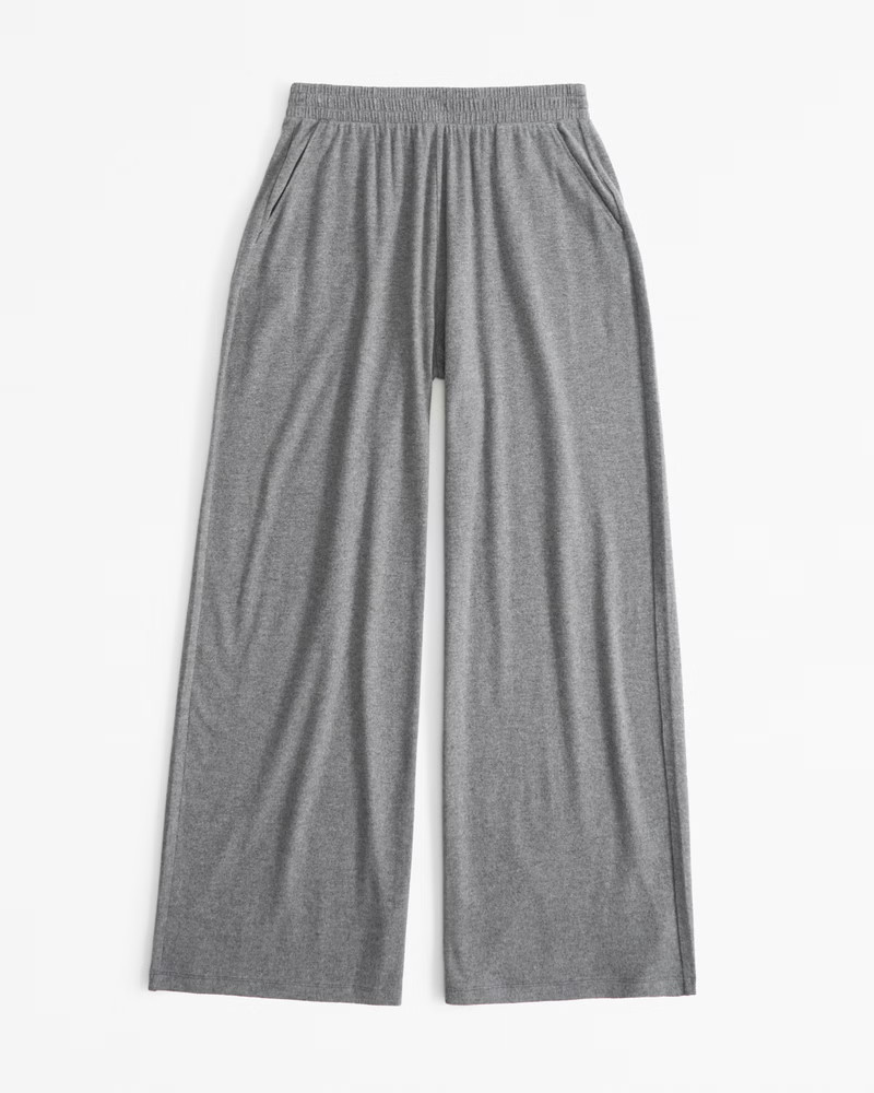 Cozy Lounge Knit Wide Leg Sweatpant | Abercrombie & Fitch (US)