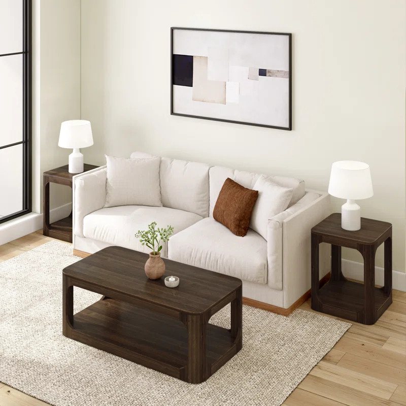 Jasmarie 4 Legs Coffee Table with Storage | Wayfair North America