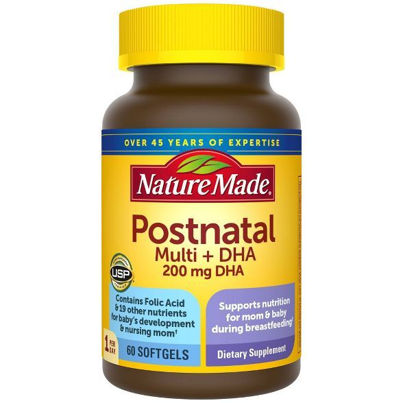 Nature Made Postnatal + DHA Softgels - 60ct | Target