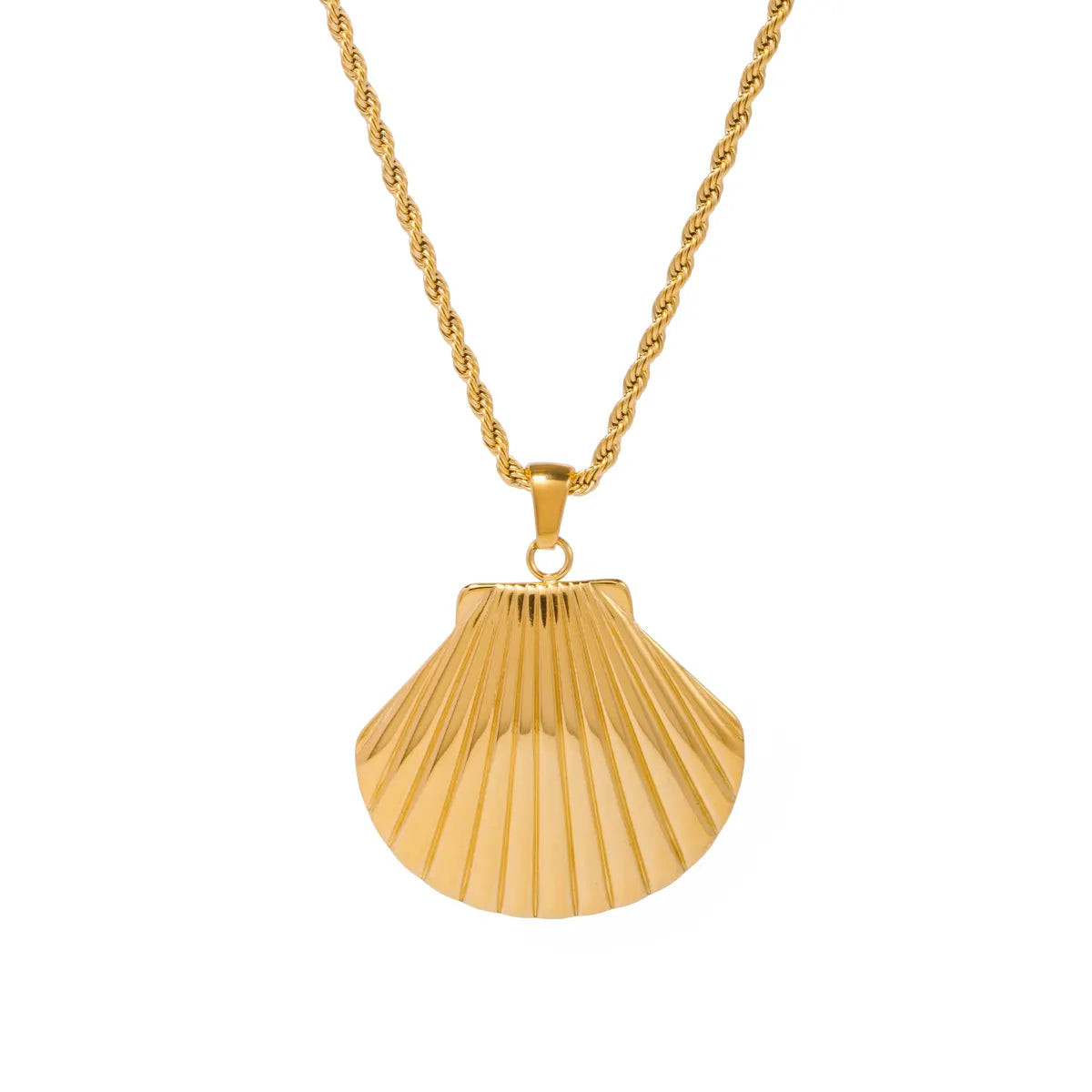 Delphine Shell Pendant Necklace | Liv Bella Vita