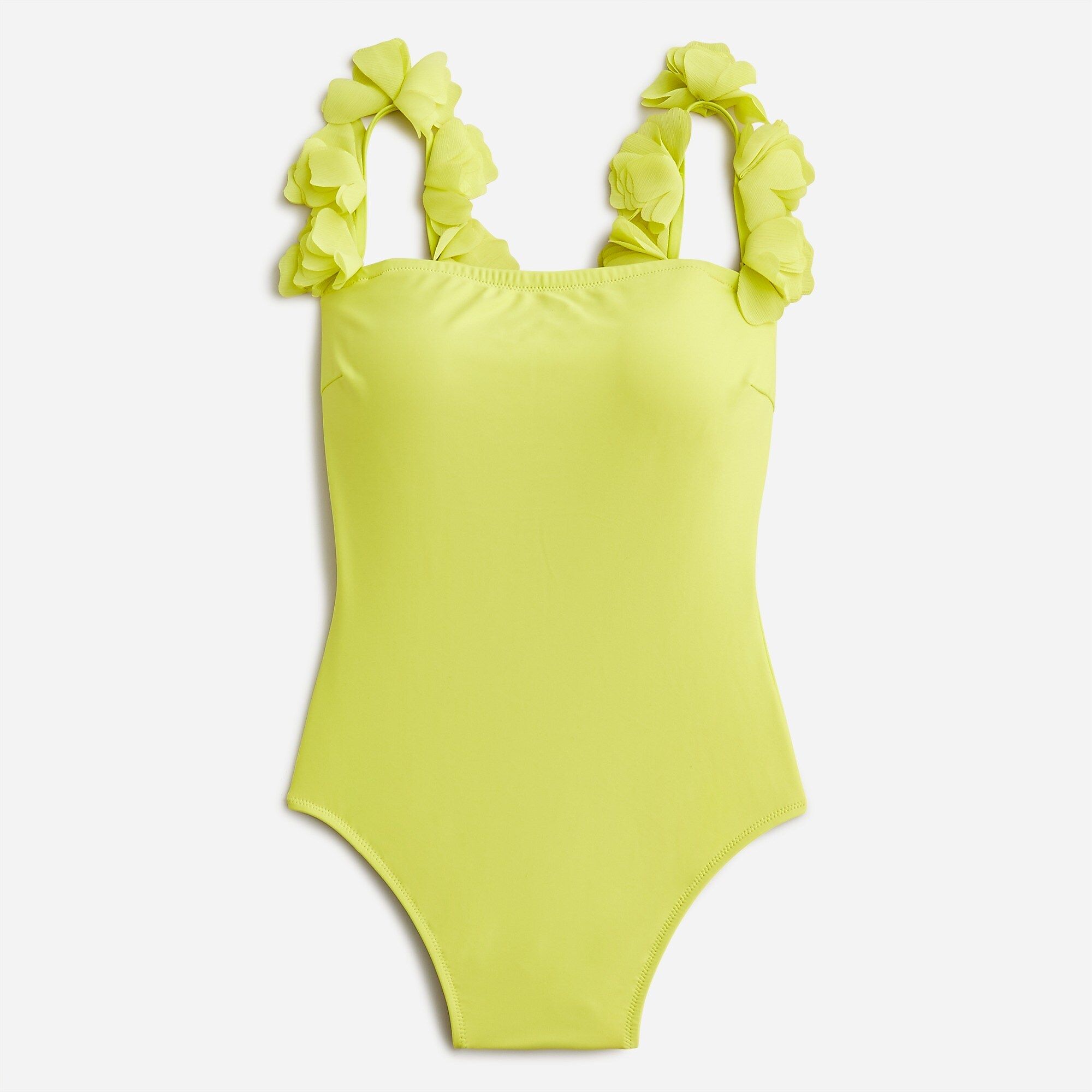 Flower-strap one-piece swimsuit | J.Crew US