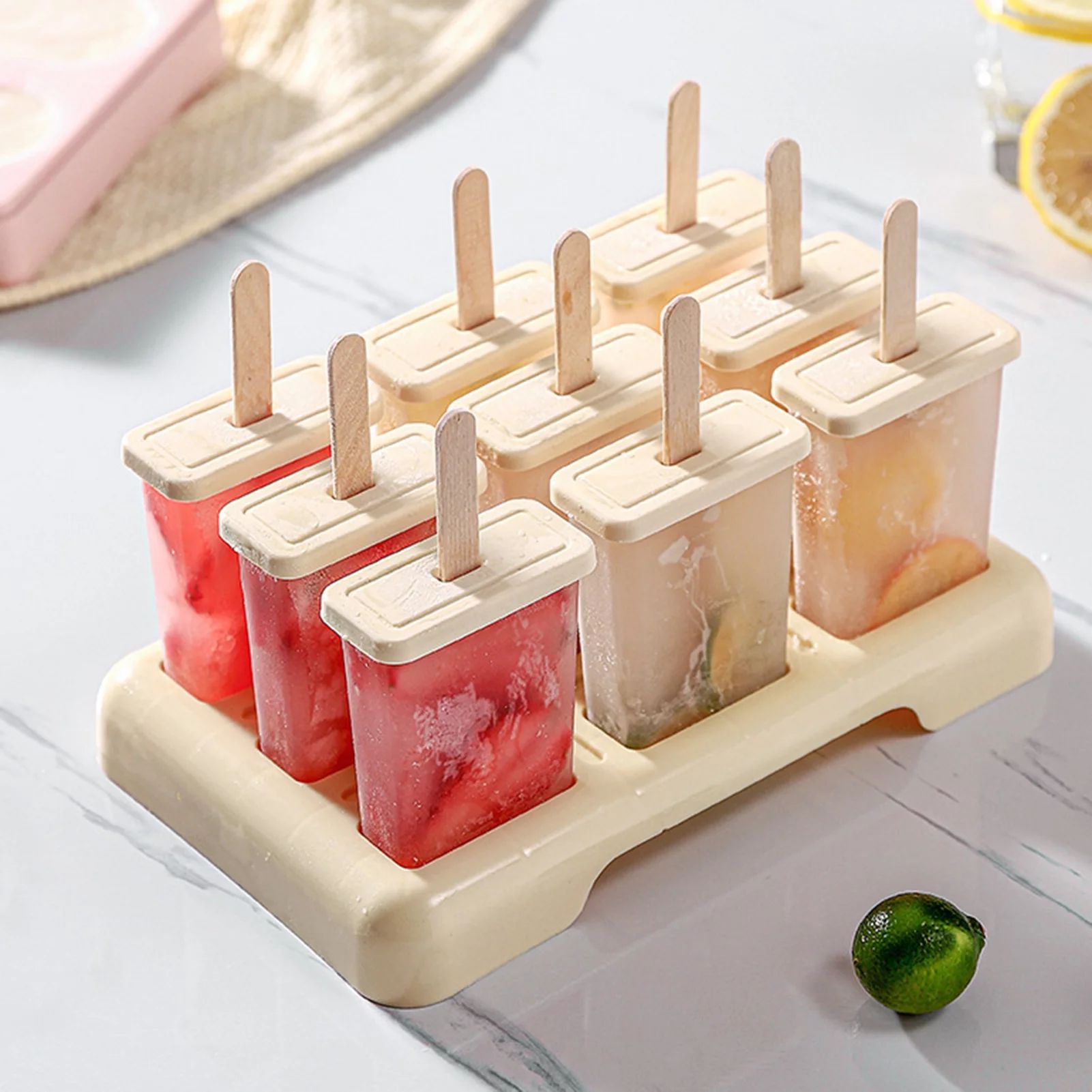 Windfall Popsicle Molds 9 Pieces Silicone Ice Pop Molds BPA Free Popsicle Mold Reusable Easy Rele... | Walmart (US)