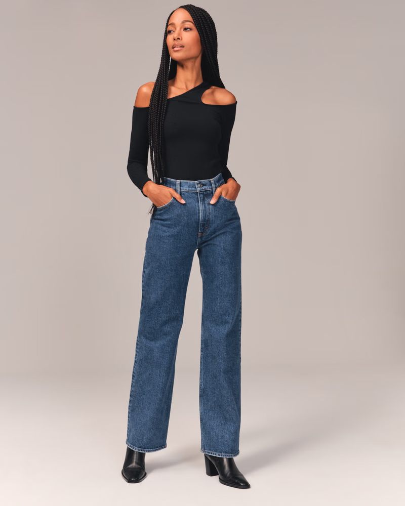 Women's Ultra High Rise 90s Relaxed Jean | Women's Clearance | Abercrombie.com | Abercrombie & Fitch (US)