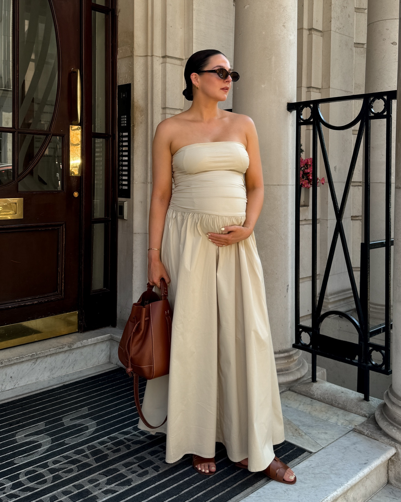 The perfect maxi dress, bandeau dress, beige dress, bodycon dress, pregnancy style, bump style, bump outfit, pregnancy outfit, Peppermayo, summer style, summer dress, chic dresses 

#LTKmaternity #LTKeurope #LTKsummer