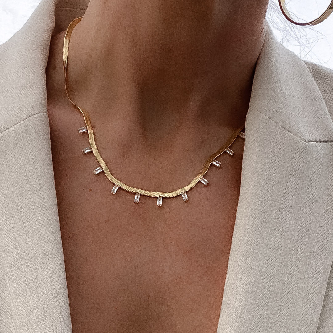 BROOKE NECKLACE CLEAR | HENRIGIRL