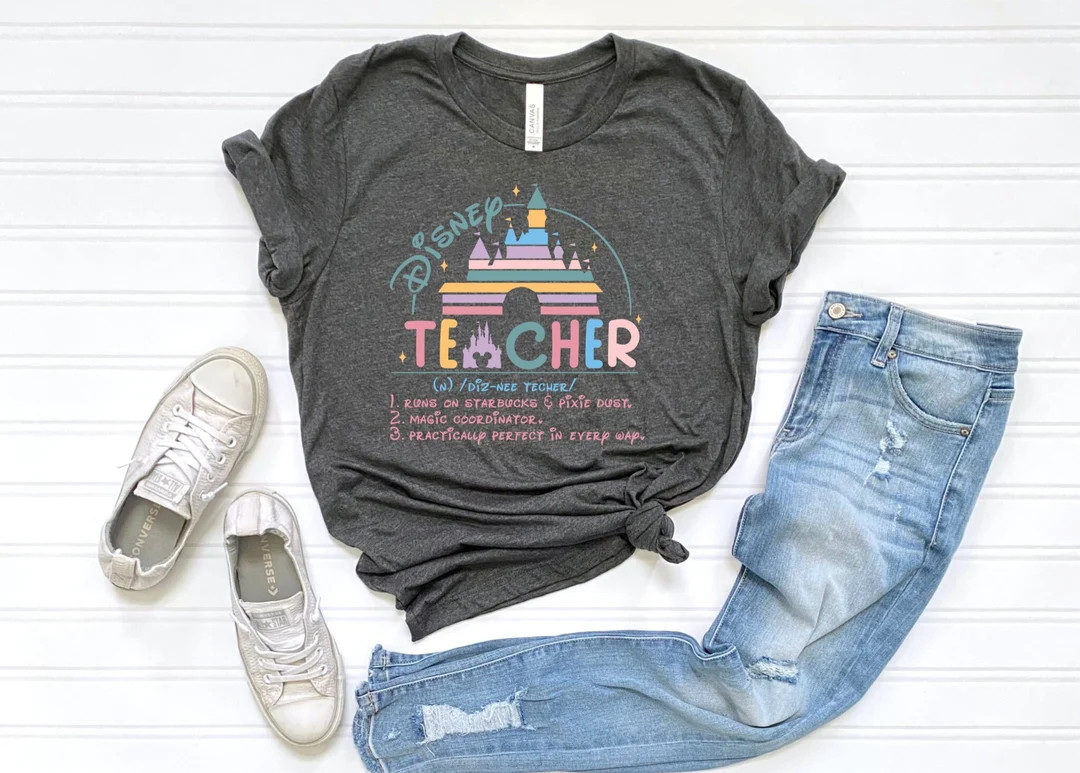 Disney Teacher Definition Shirt, Teach Love Inspire Sweatshirt, Disney Teacher Tshirt, Back To Sc... | Etsy (US)