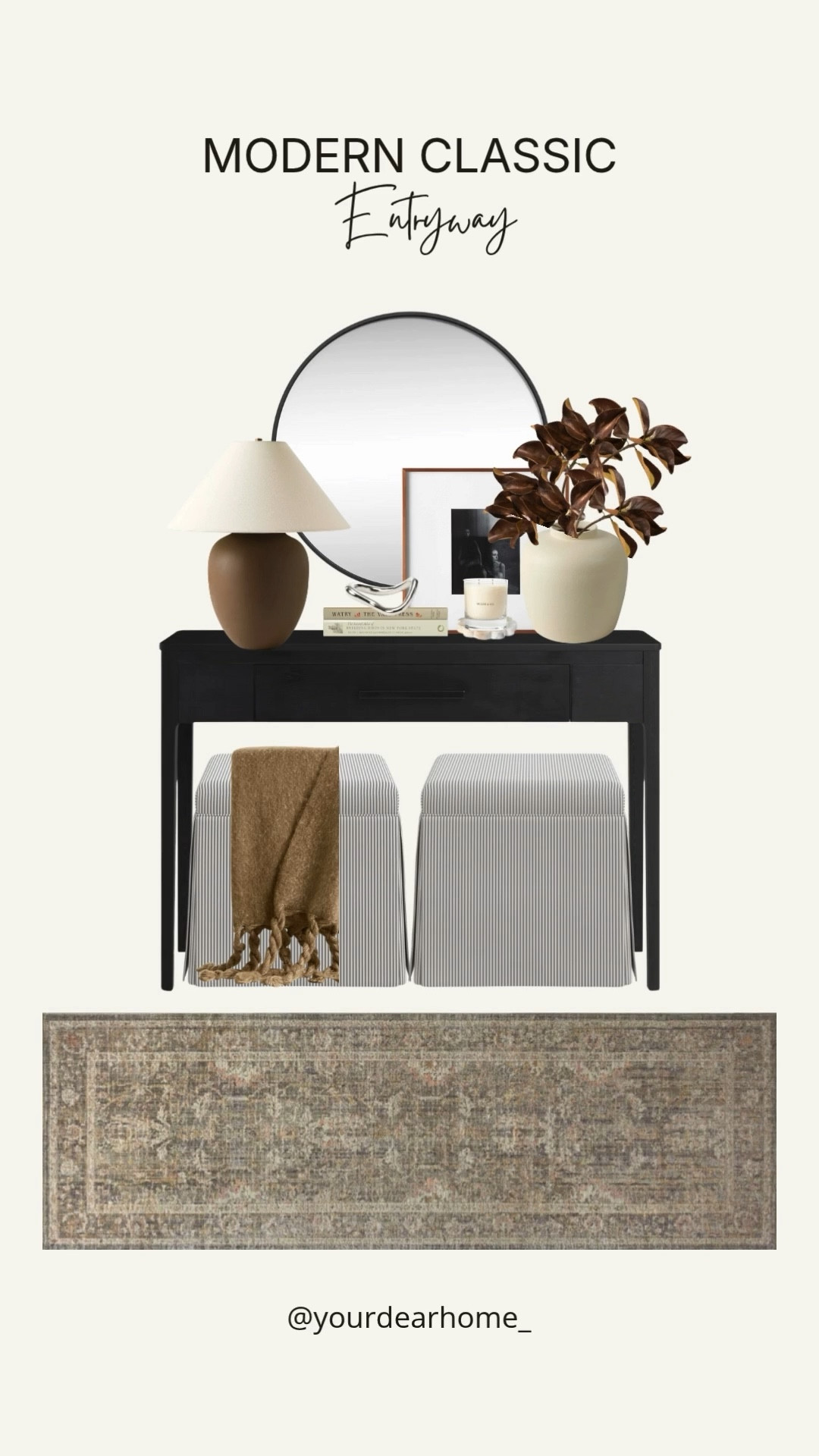 Modern classic entryway styling idea! 

#LTKHome