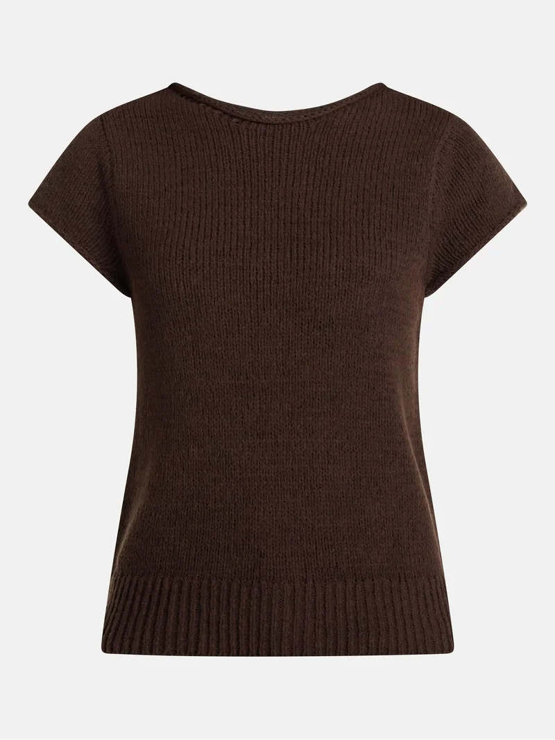 Scenario Women's Pullover Rollneck Lightweight Sweater with Short Sleeves, Sizes XS-XXXL | Walmart (US)