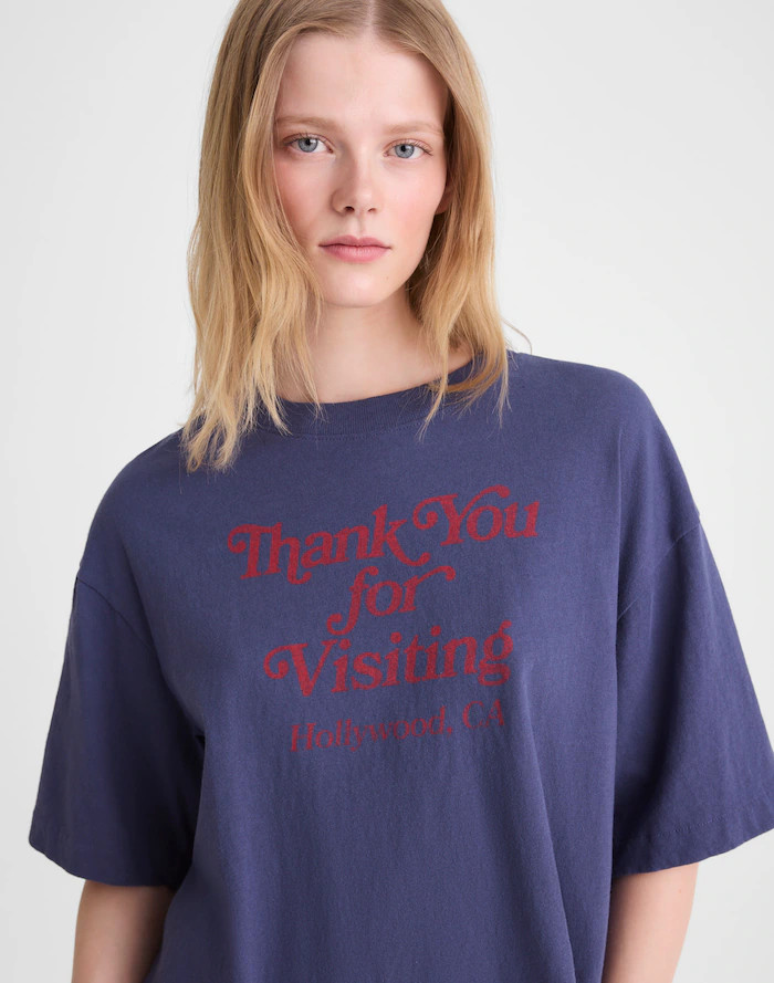 The Boxy Crop Tee in Allday Jersey | Madewell