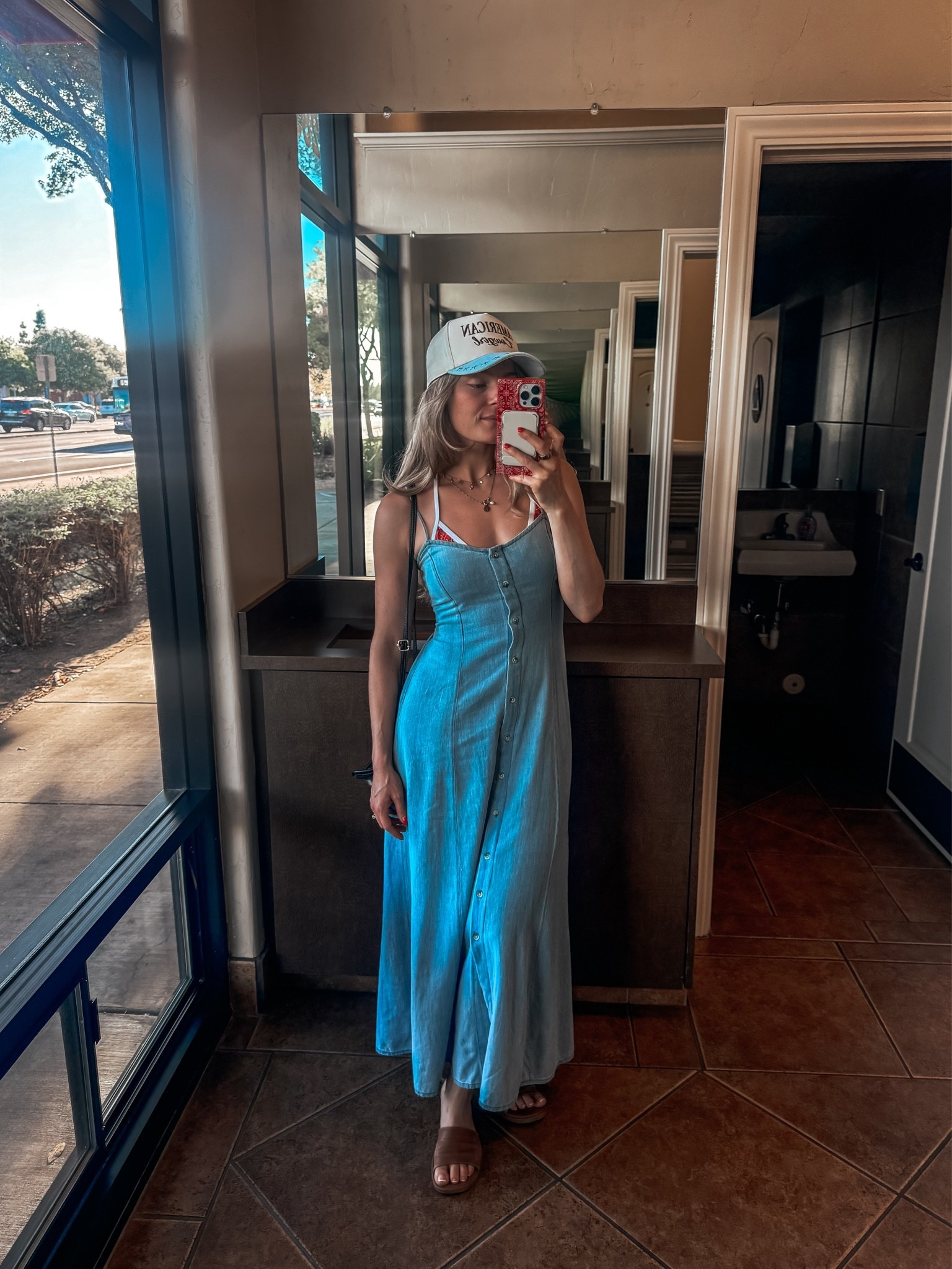 The cotton summer dress I’ve worn more times than I can count. So comfy, lightweight, and easy. Runs true to size. I’m wearing a small.

#LTKootd