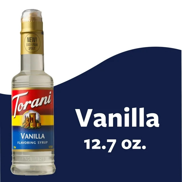 Torani Vanilla Flavoring Syrup, Coffee Flavoring, Drink Mix, 12.7 fl oz | Walmart (US)