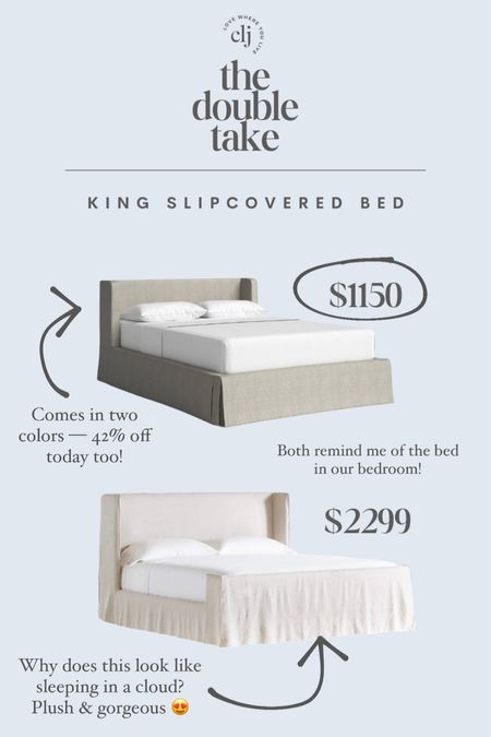 The Double Take: King Slipcovered Beds

#LTKstyletip #LTKhome #LTKfamily