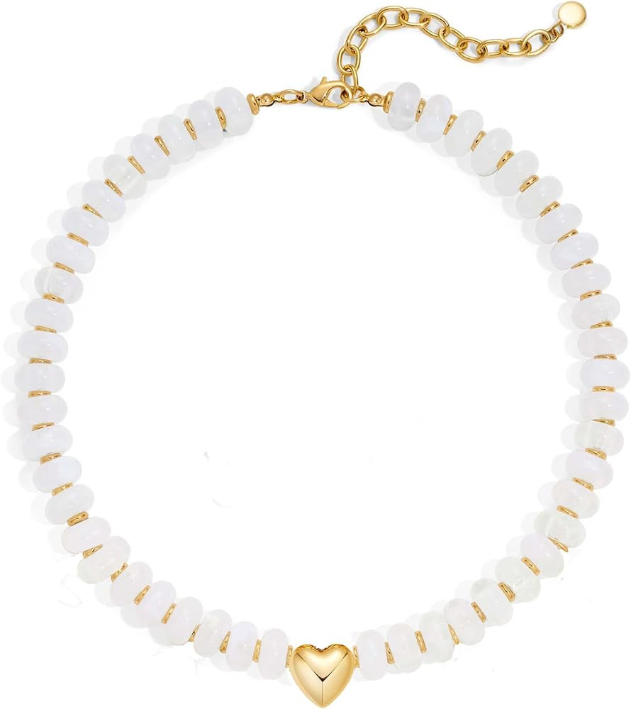 Chunky Beaded Necklace for Women, Colorful Trendy Statement Summer Jewelry Gift | Amazon (US)
