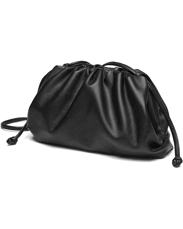 Huralona Dressy Pleated Vegan Leather Clutch Purse Super Soft Cloud Dumpling Clutch Bag for Women... | Amazon (US)
