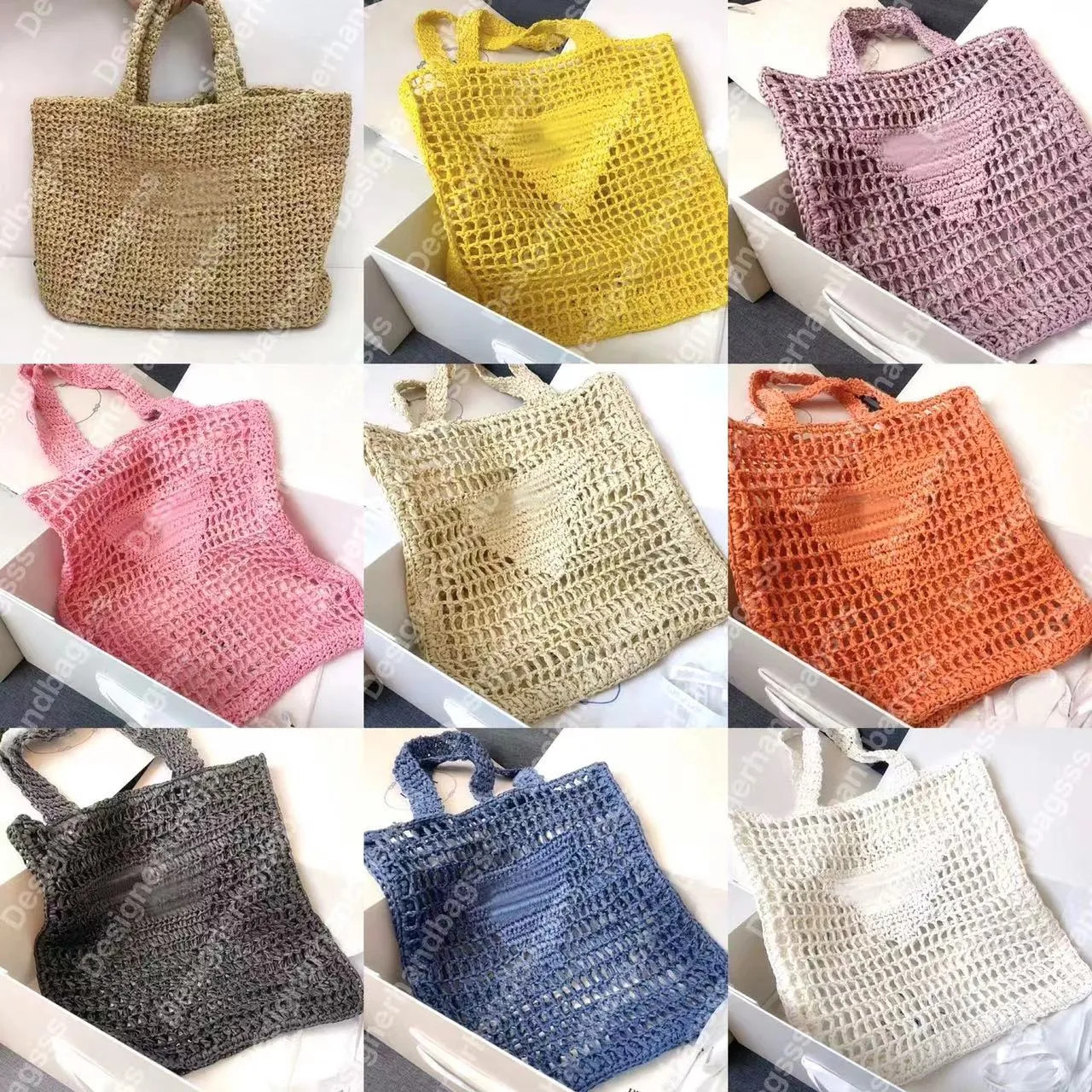 Designer shoulder bedding bag women beach bags luxury handbags Fashion Mesh breathing bags Woven ... | DHGate