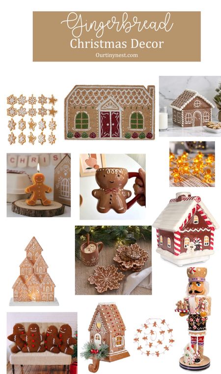 Gingerbread Christmas decor from Amazon and Pottery Barn 

#LTKHolidaySale #LTKSeasonal #LTKHoliday