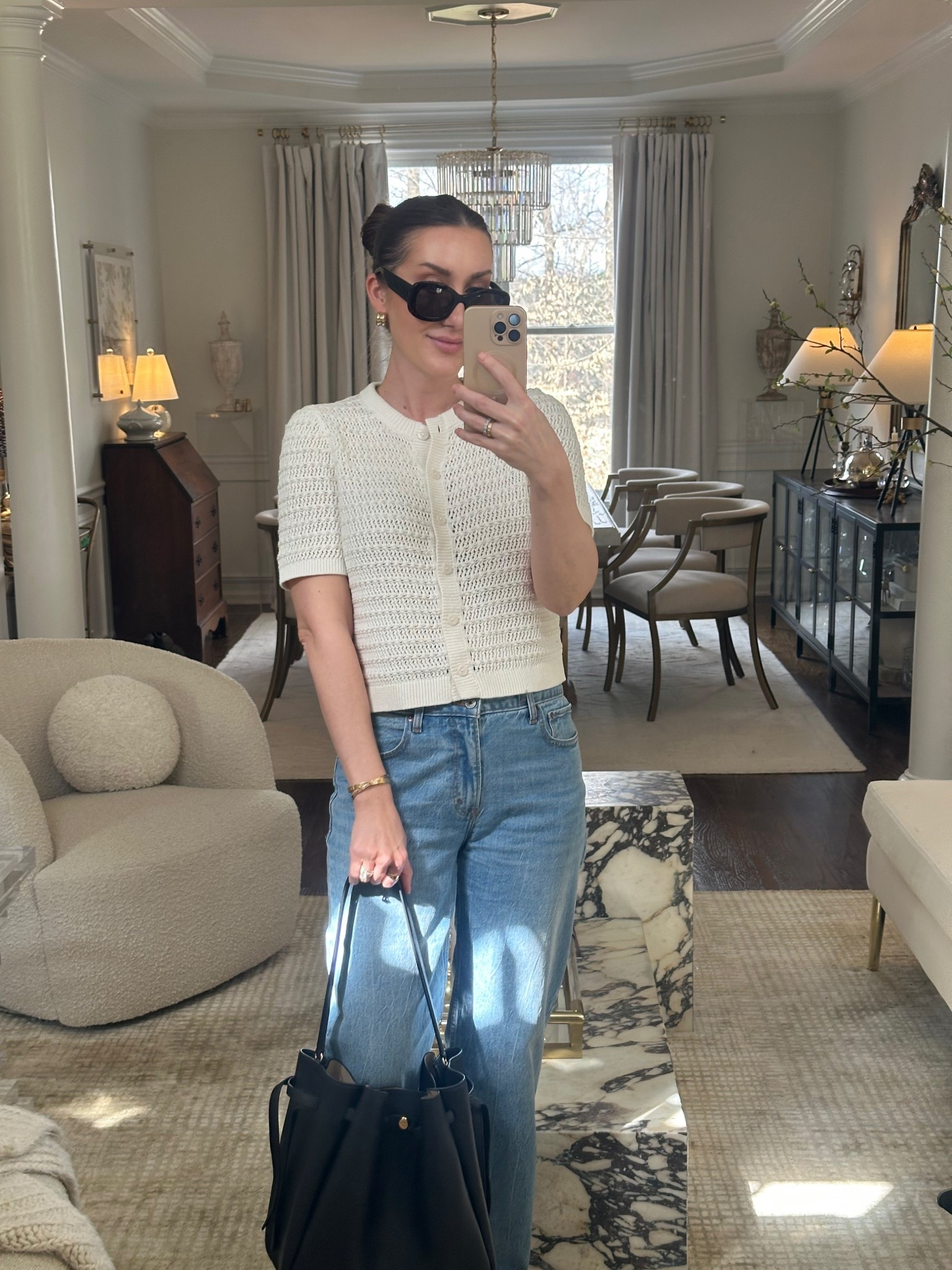 Cute knit top for spring 
Medium
The best straight leg Jeans tts 

#LTKSpringSale