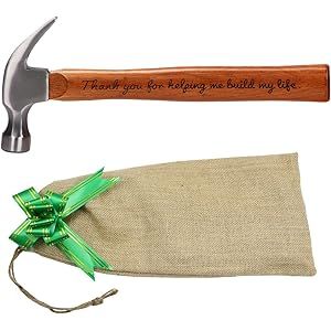 Fathers Day Gifts for Dad - Personalized Engraved Wood Handle Steel Hammer Gifts, Thank You for H... | Amazon (US)