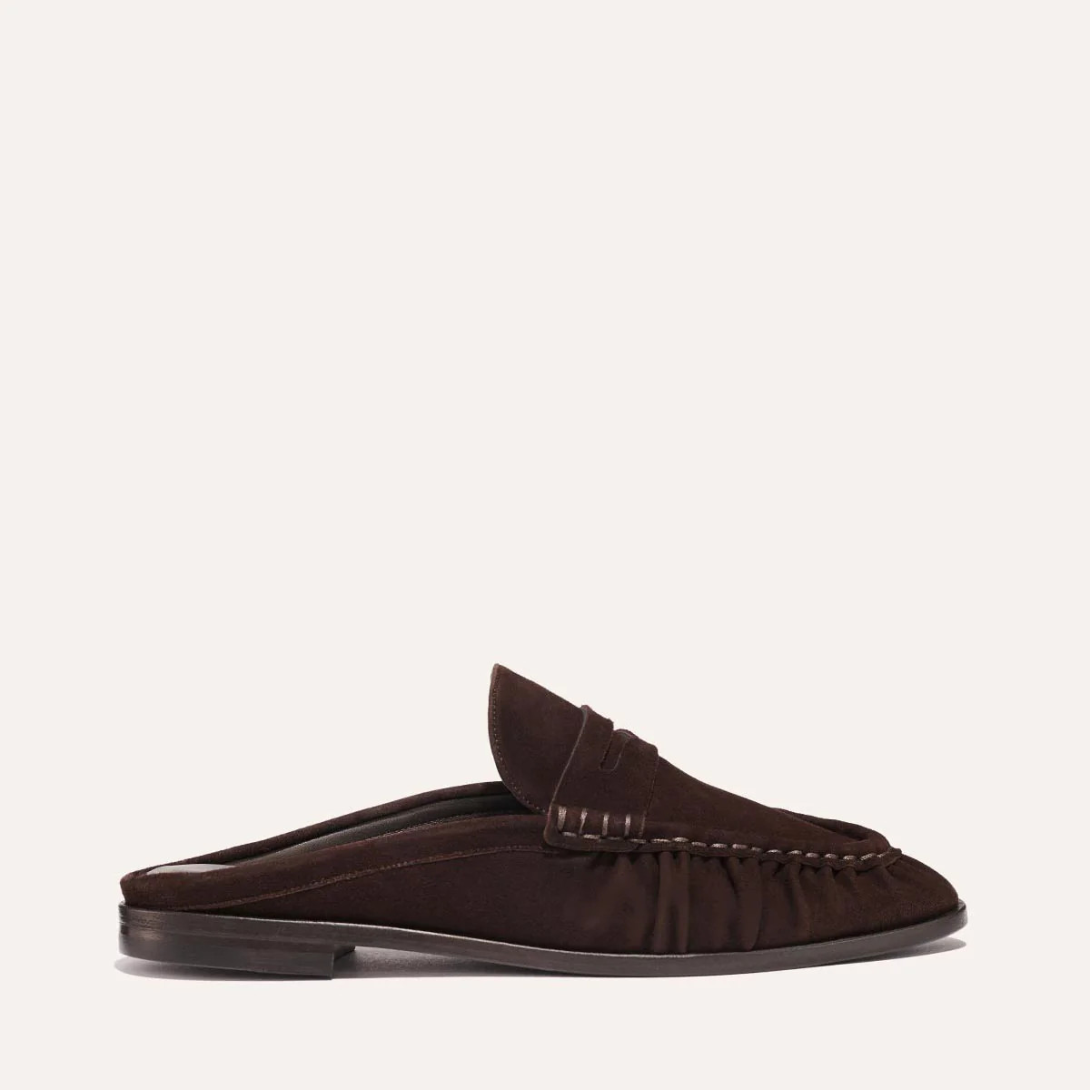 Brown Suede Loafer Mule Shoes | The Astor | Margaux