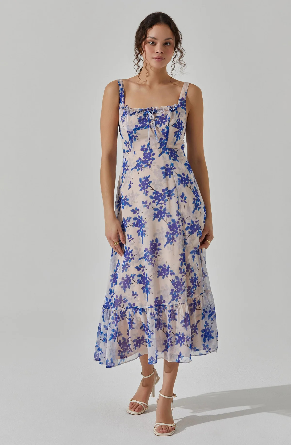 Square Neck Midi Dress | ASTR The Label (US)