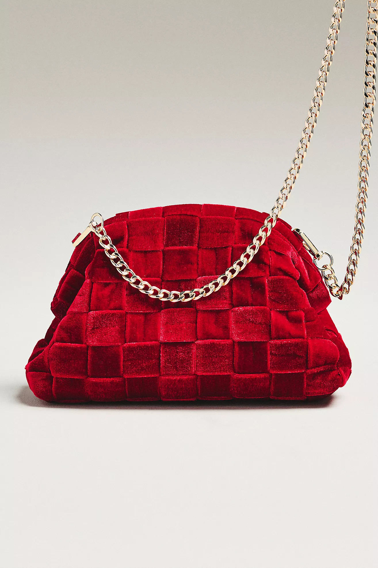 Thick Velvet Woven Clutch | Anthropologie (US)