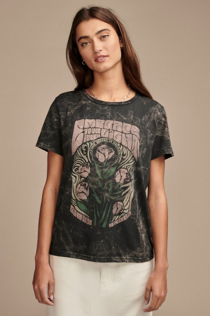 EMBRACE FLORAL POSTER CLASSIC CREW | Lucky Brand