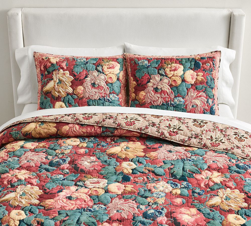 Abby Floral Reversible Quilt | Pottery Barn (US)