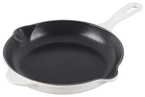 Le Creuset Classic Cast Iron Handle Skillet, 9", White | Amazon (US)
