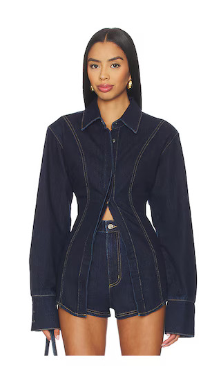The Watson Shirt in Dark Indigo | Revolve Clothing (Global)