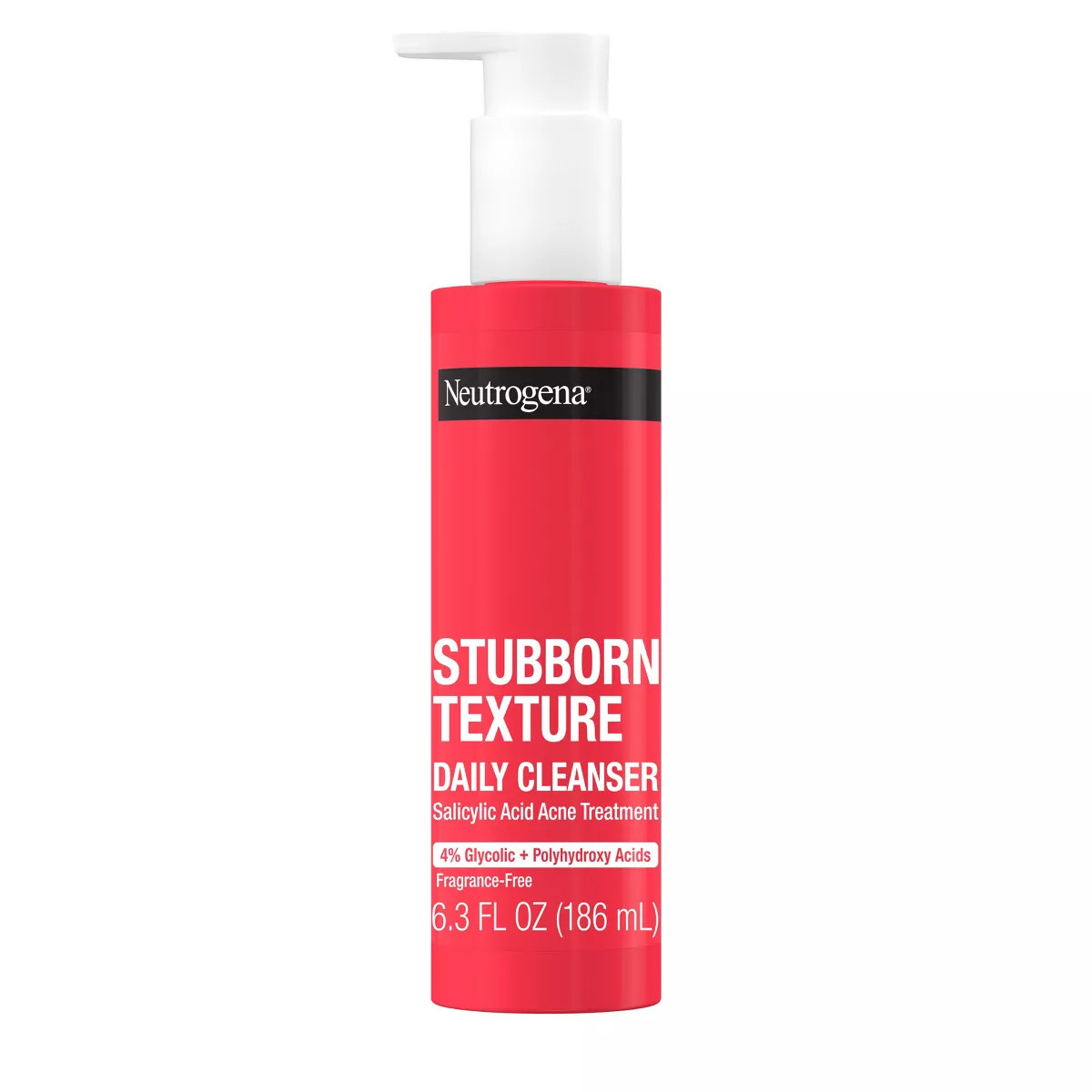 Neutrogena Stubborn Texture Daily Acne Facial Cleanser with Salicylic Acid - Fragrance Free - 6.3... | Target
