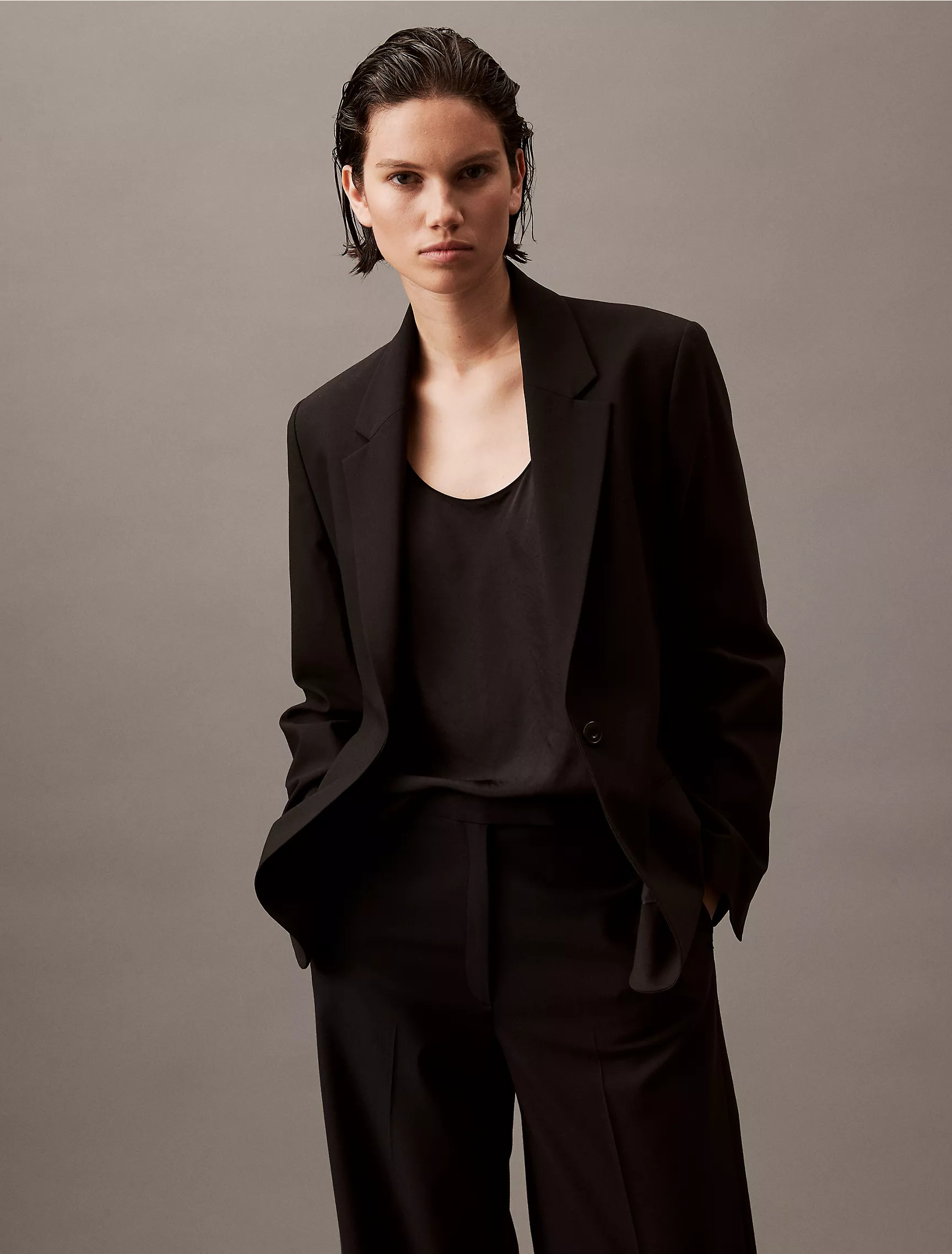 Refined Stretch Cinched Blazer | Calvin Klein | Calvin Klein (US)