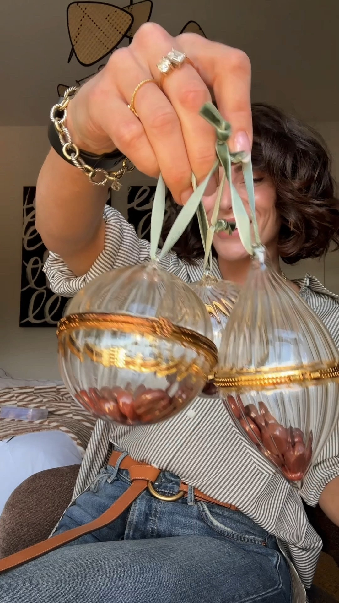 Target ornaments you can put mementos inside!  They come in so many shapes. #meandmrjones 

#LTKvlog #LTKHoliday #LTKGiftGuide