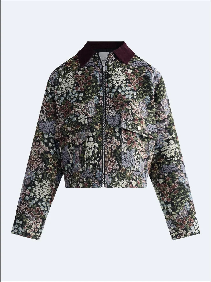 Free Assembly Women's and Women's Plus Cropped Combo Jacket, Sizes XS-4X | Walmart (US)