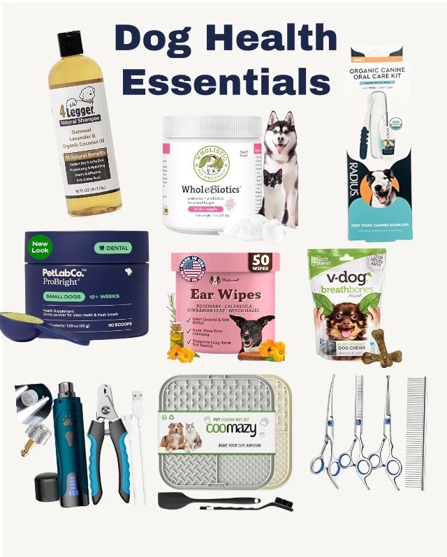 Dog Health Essentials. Everything we use for our dogs to keep them as healthy as possible. #dogs #doghealth #dogmom 