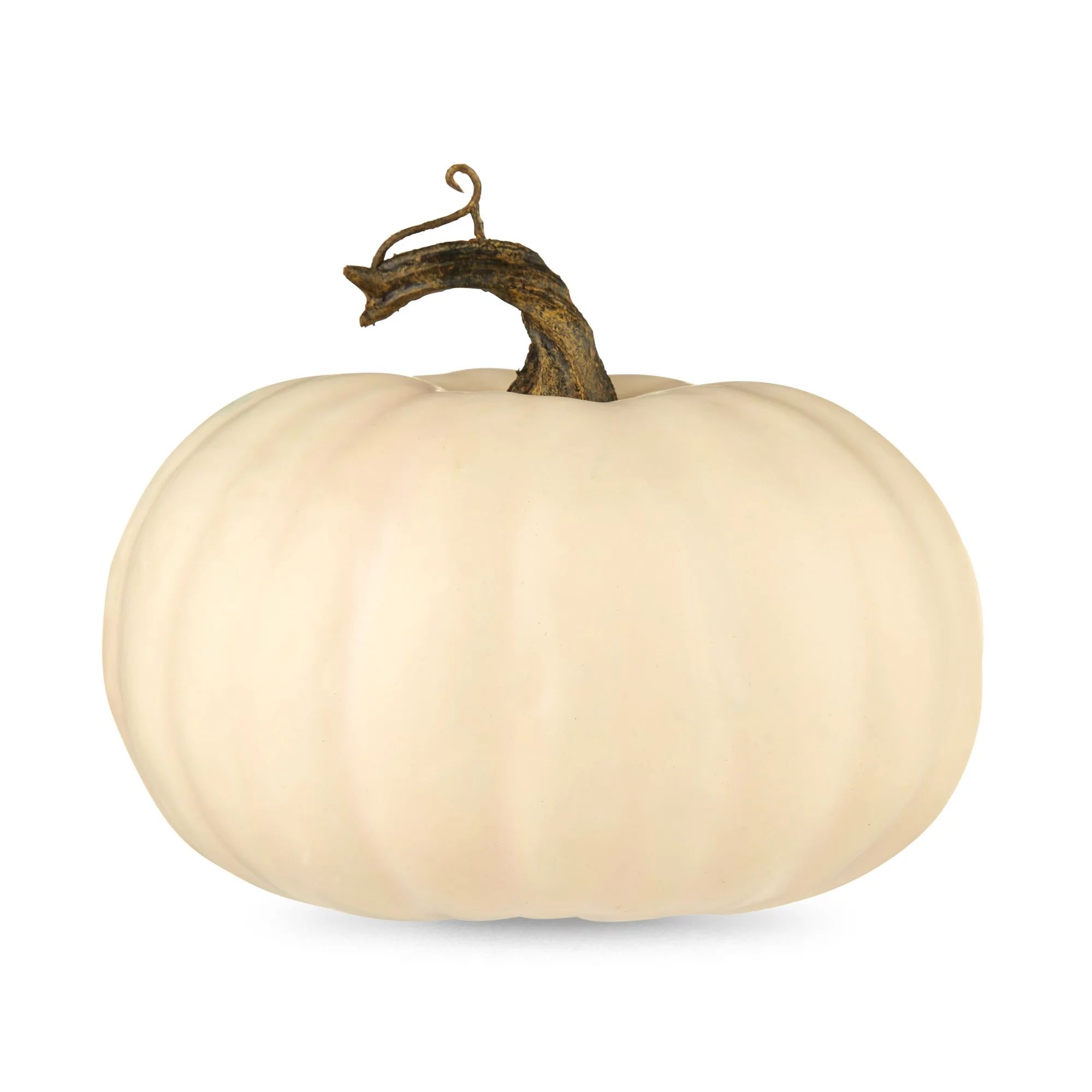 Fall, Harvest 5 in Speckled off-White Short Foam Pumpkin Decoration, Way to Celebrate | Walmart (US)