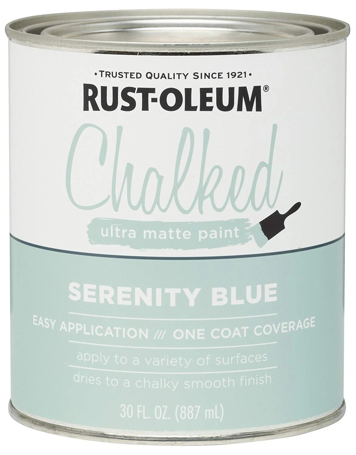 Rust-Oleum 285139 Ultra Matte Interior Chalked Paint 30 oz, Serenity Blue | Walmart (US)