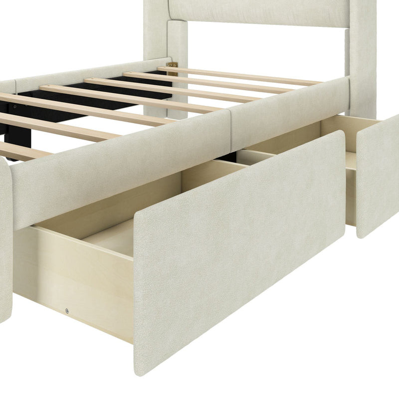 Nicholas Upholstered Twin Bed | max & lily