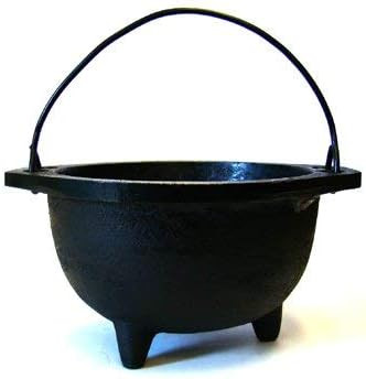 Cast Iron Cauldron w/Handle, Ideal for smudging, Incense Burning, Ritual Purpose, Decoration, Can... | Amazon (US)