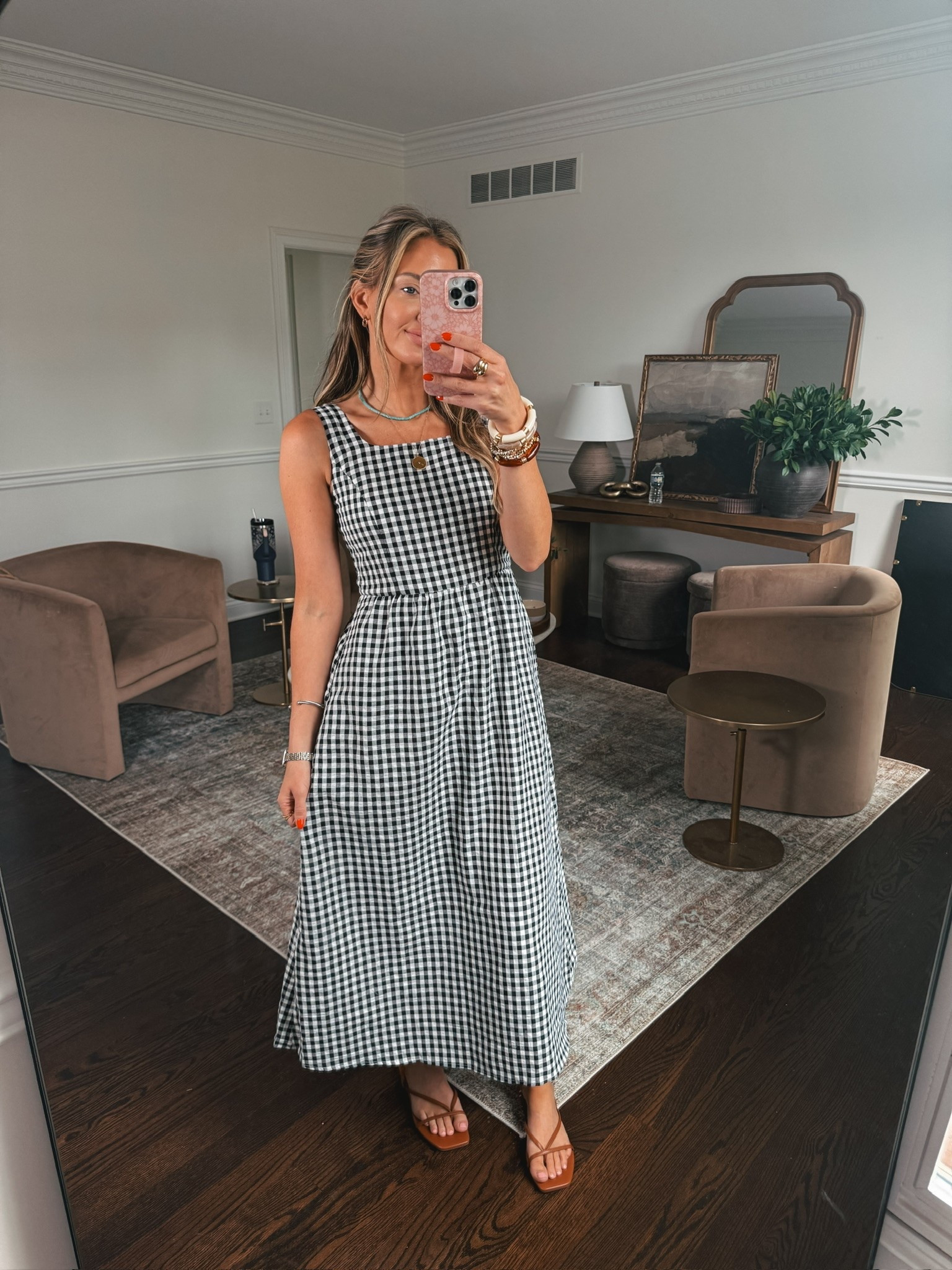 This black gingham dress is perfect for any outdoor event this summer! ☀️🤍🖤

#LTKgrwm #LTKootd #LTKmomlife