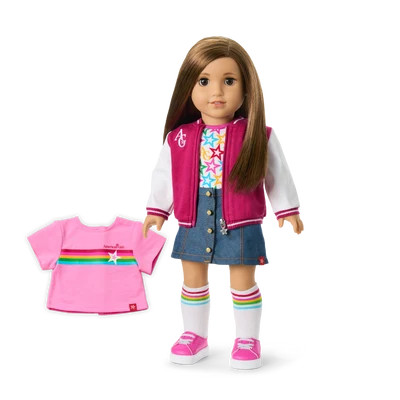 Truly Me™ 18-inch Doll #107 with straight brown hair | American Girl