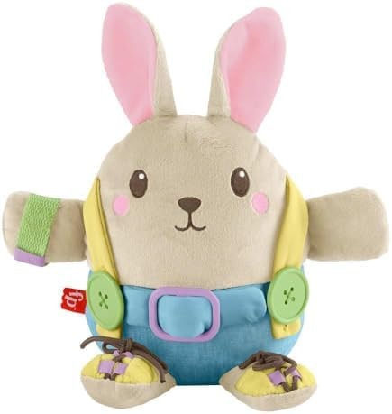 Fisher-Price Toddler Educational Toy Learn to Dress Bunny Plush Animal Activity Doll for Preschoo... | Amazon (US)