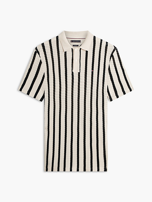 Relaxed Fit Poloshirt aus Lochstrick | Tommy Hilfiger (DE)