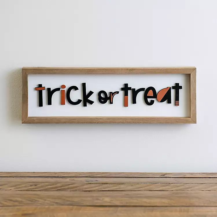 Trick or Treat Word Block | Kirkland's Home
