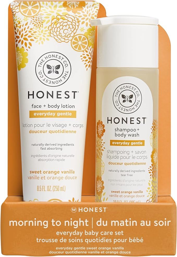 The Honest Company 2Piece Everyday Gentle Sweet Orange Vanilla Shampoo and Body Wash 10 Fl Oz Fac... | Amazon (US)