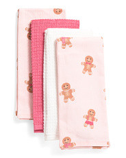 4pk Gingerbread Kitchen Towels | TJ Maxx