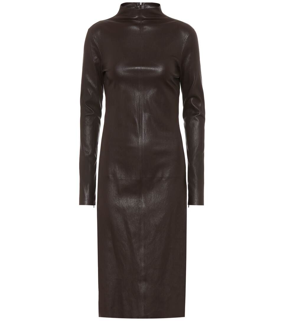 Leather midi dress | Mytheresa (US/CA)