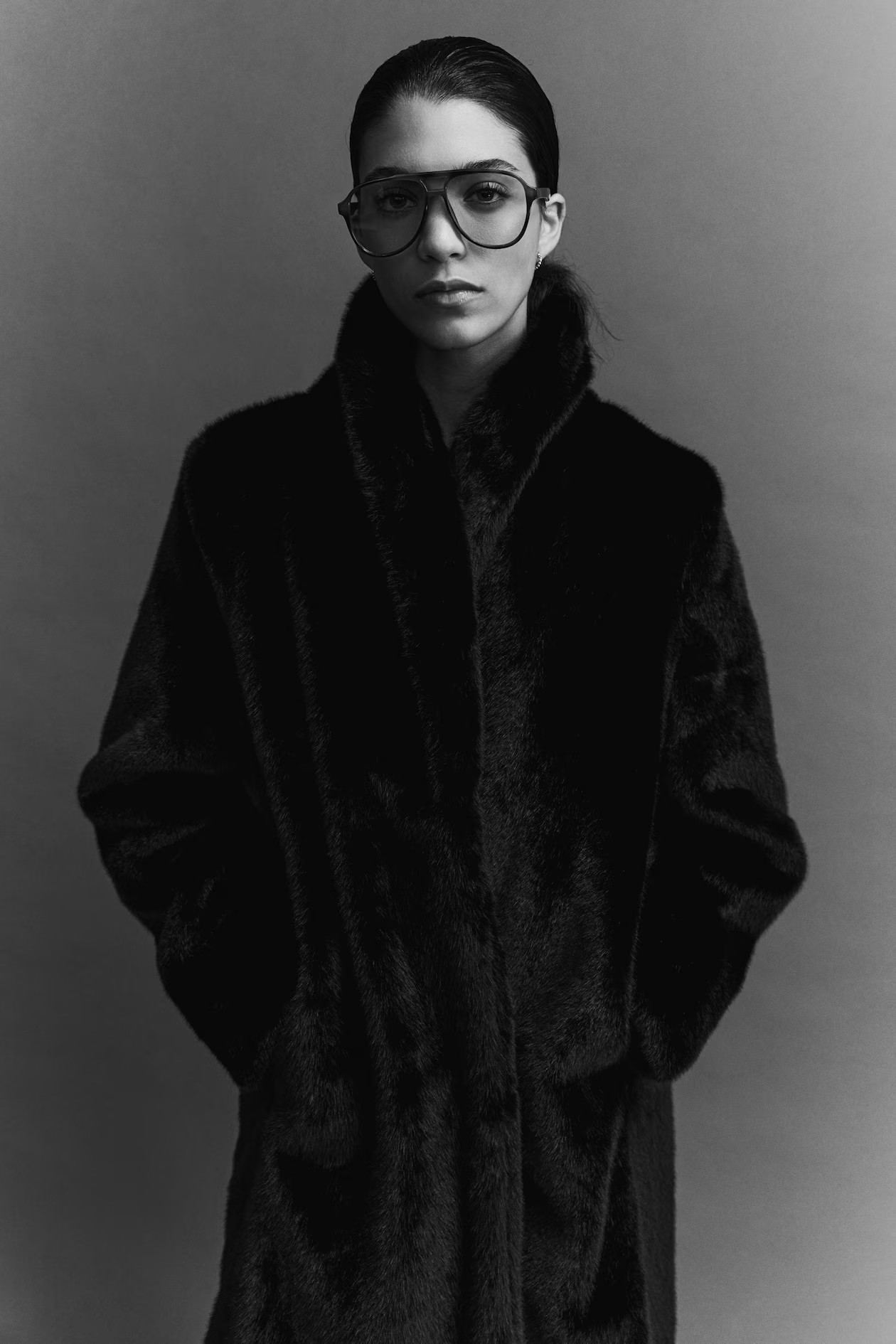 Fluffy Coat with Shawl Collar | H&M (US + CA)