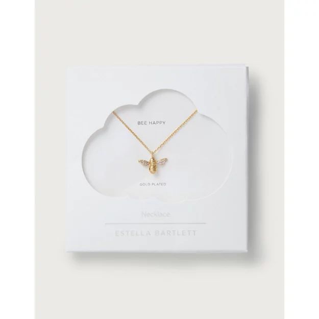 Estella Bartlett Gold Sparkle Bee Necklace | The White Company (UK)
